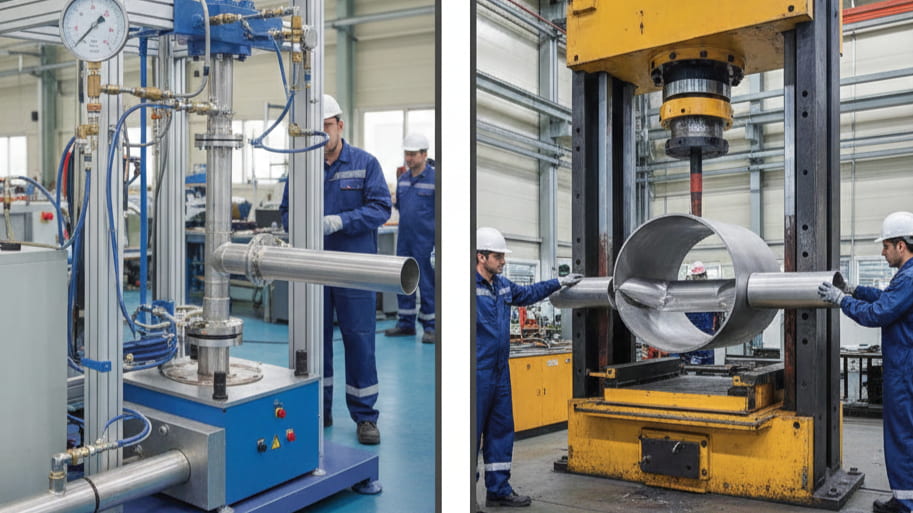 تاثیر قطر و ضخامت لوله آلومینیومی در تحمل فشار و بار