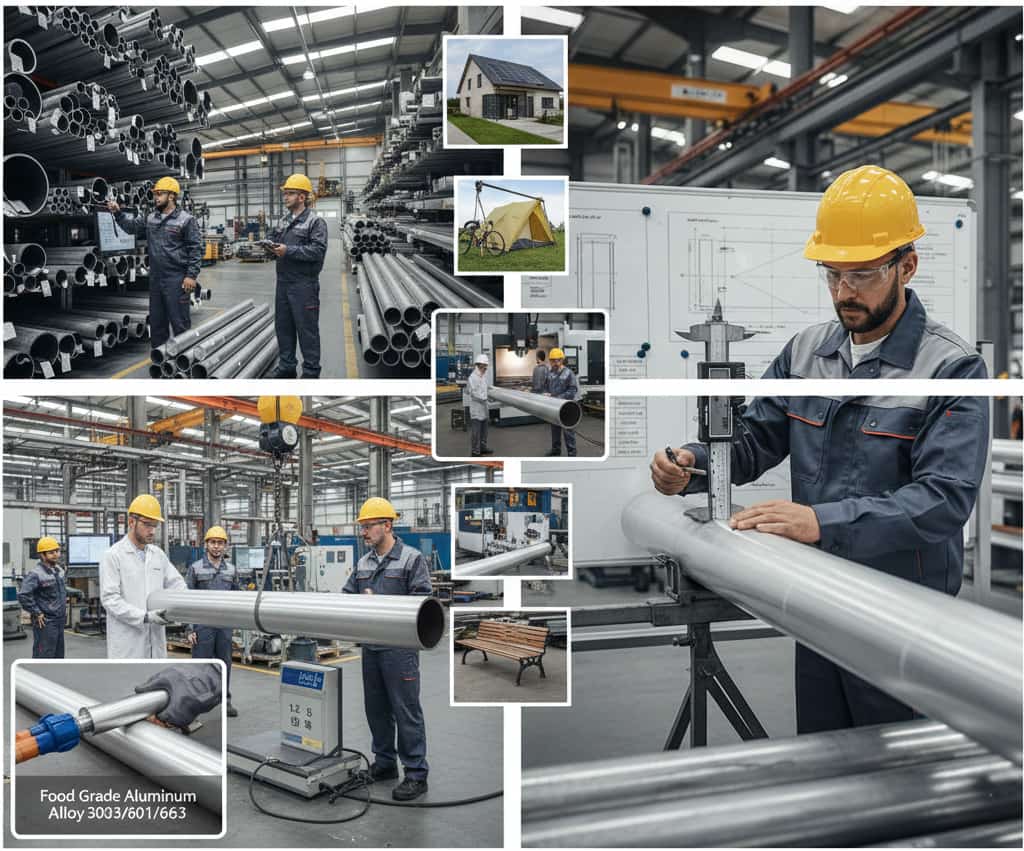 کاربرد های لوله آلومینیوم